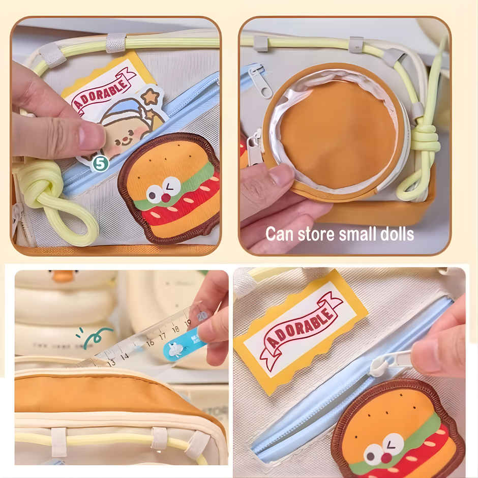 Fablue Nice Day Pencil Pouch | Red Biege