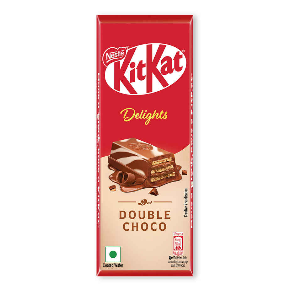 Nestle KitKat Delights Double Choco | Rich & Indulgent Coated Wafer Bar