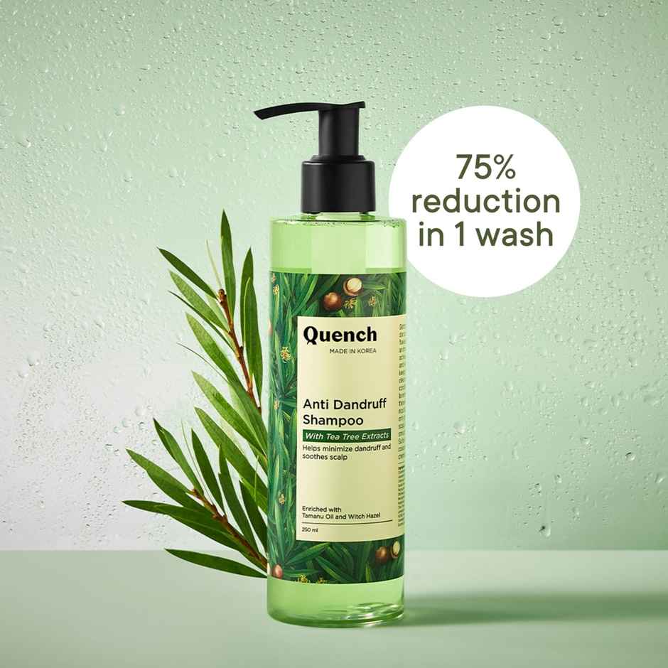 Quench Anti Dandruff Hair Shampoo With Tea Tree Extracts (Made In Korea)