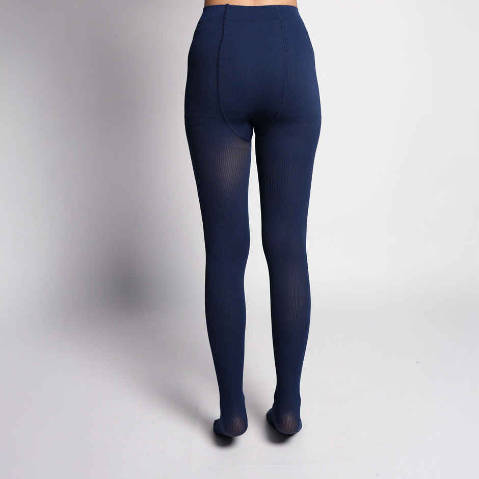 Theater RIbbed Stockings | Navy - Free Size
