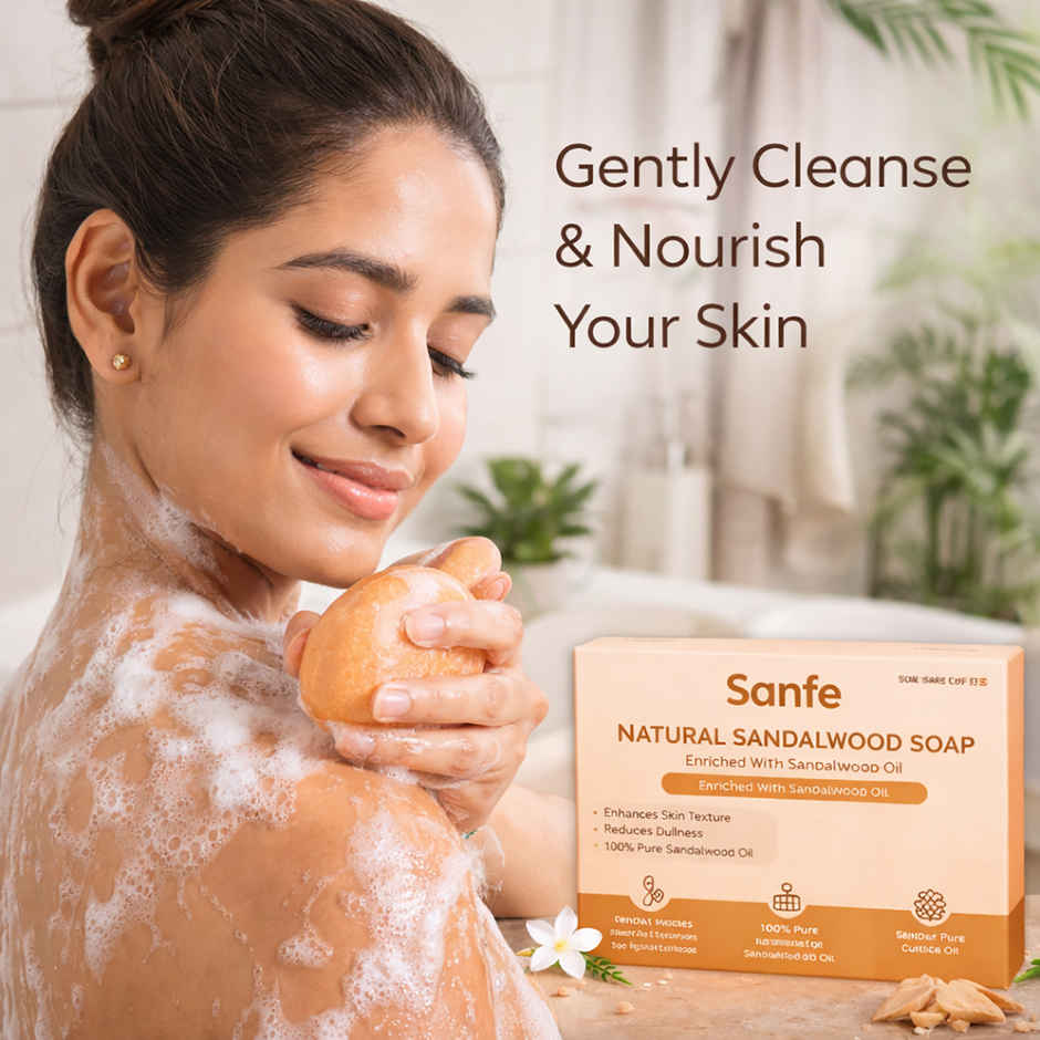 Sanfe Natural Sandalwood Soap | Gentle Daily Cleansing
