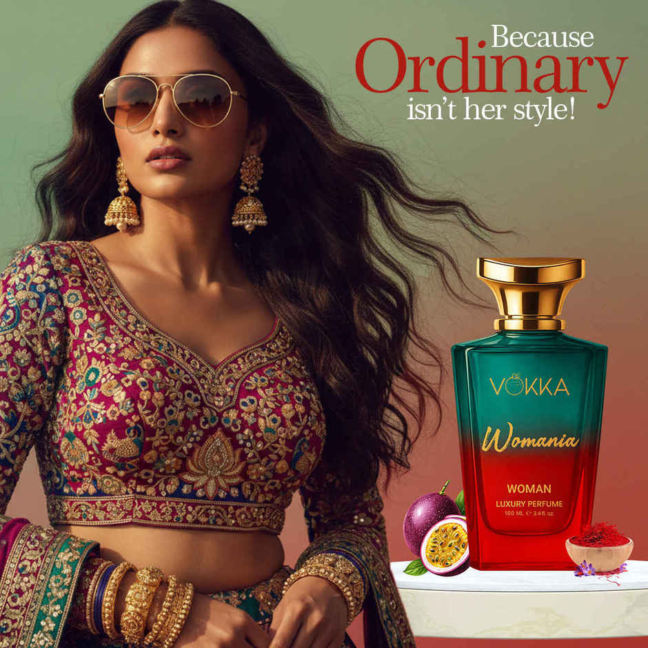 Vokka Womania Luxury Long Lasting Perfume for Women Saffron Passionfruit