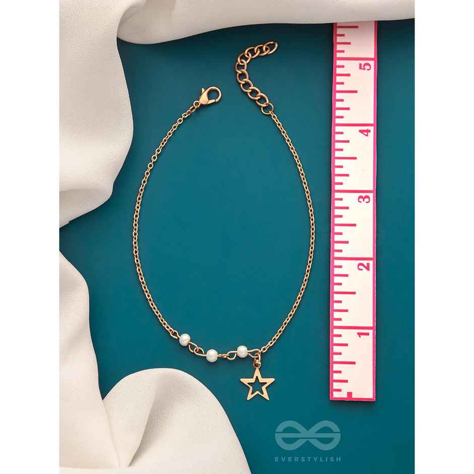 Everstylish Star-Struck- Golden Beads Anklet