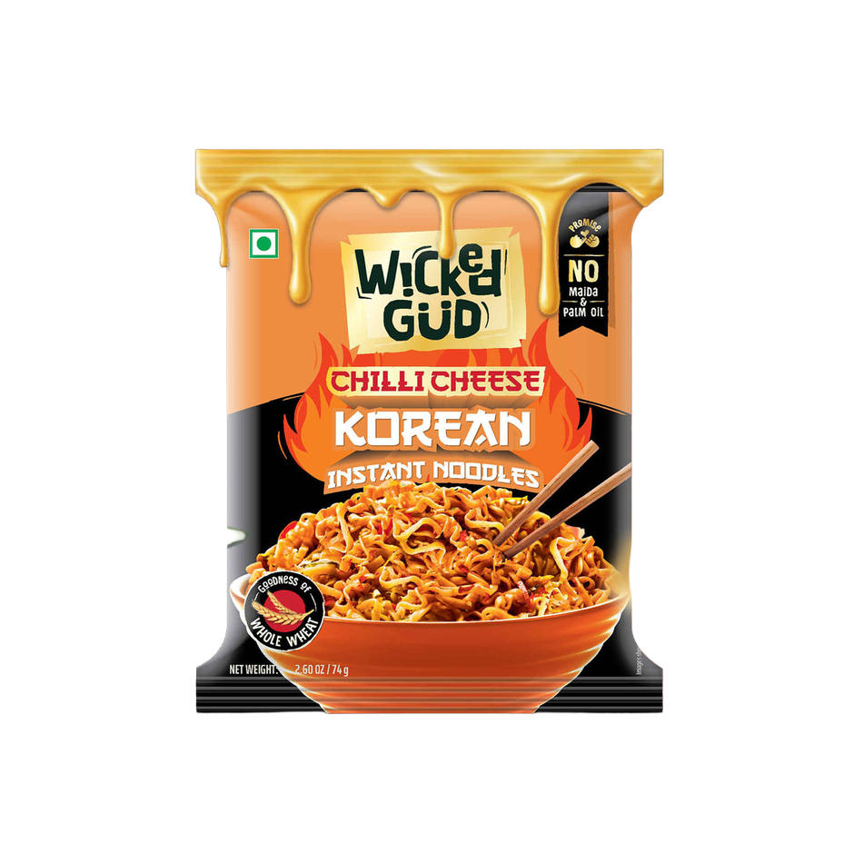 Wickedgud Chilli Cheese Instant Korean Noodles