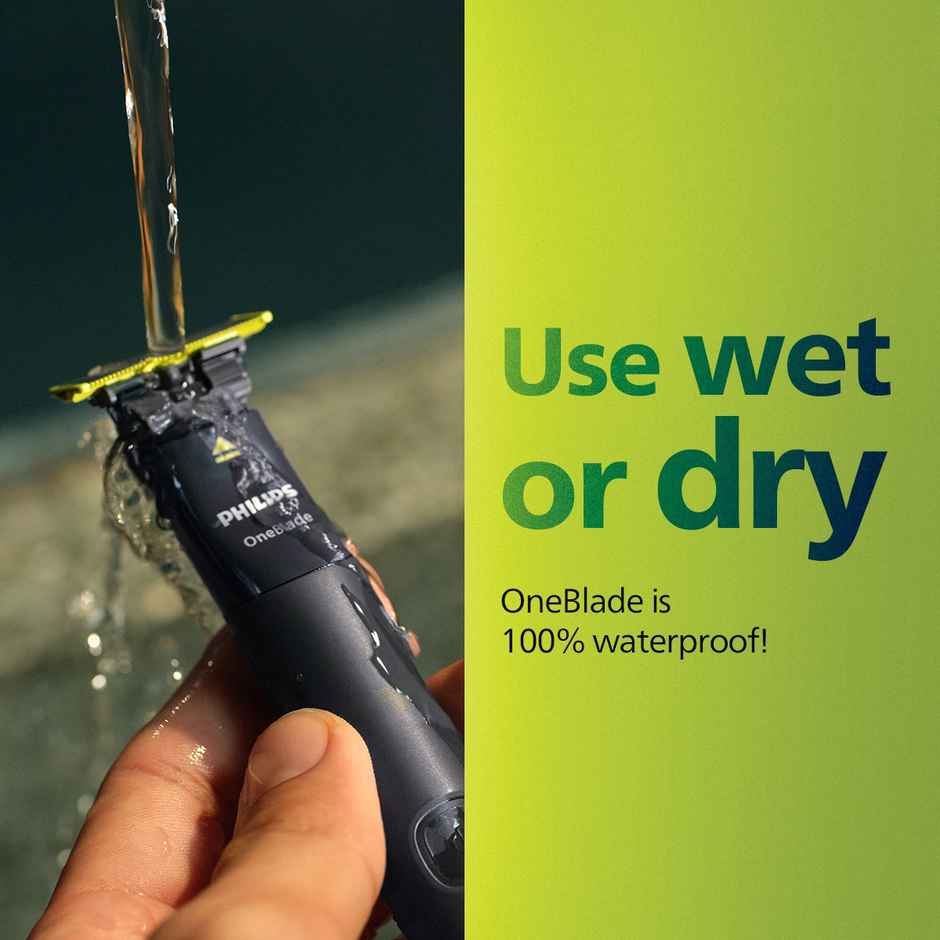 Philips OneBlade Hybrid Razor & Trimmer, No Nicks & Cuts, Dual Protection Technology , 2 Trim combs QP1425/10