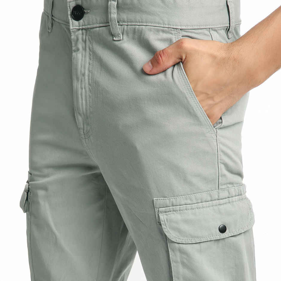 IVOC Men's Regular Fit Cargo Trousers | Grey - 34