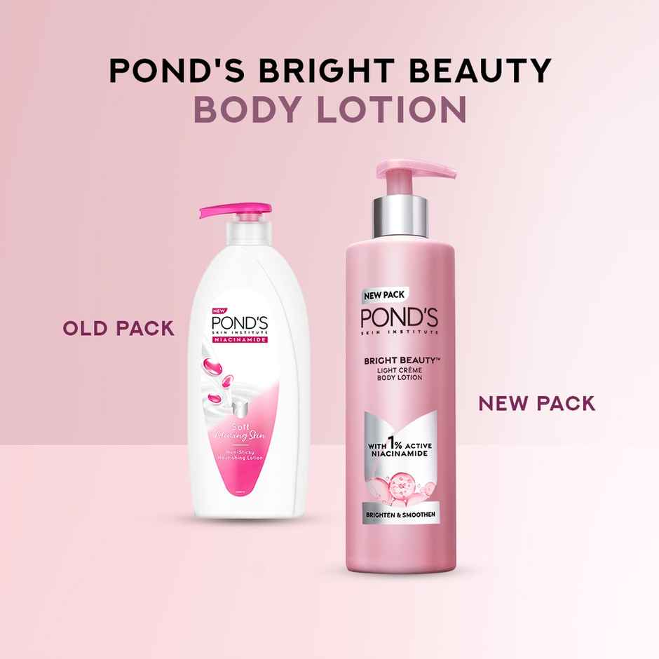 Pond's Bright Beauty Light Cream Body Lotion For Smooth & Bright Skin