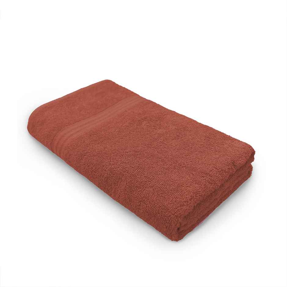 Sassoon Anatolia 100% Cotton Medium Bath Towel | Rust | 60 x 120 cm