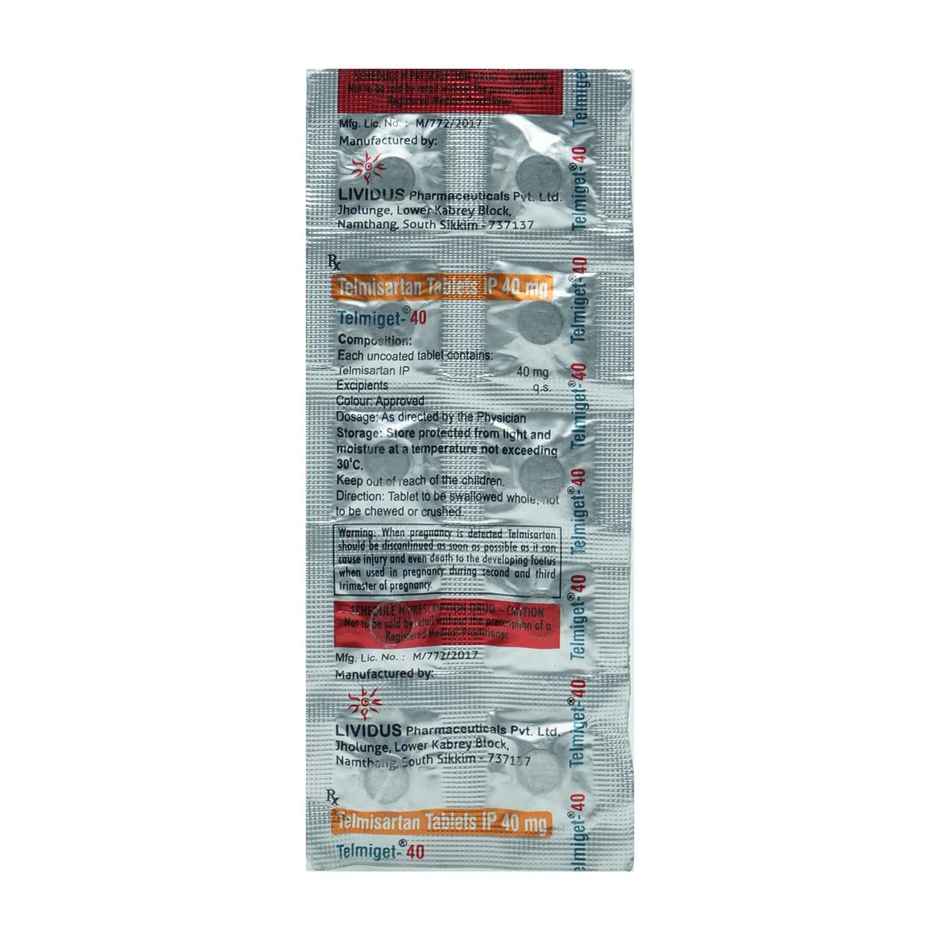 Telmiget-40 Tablet
