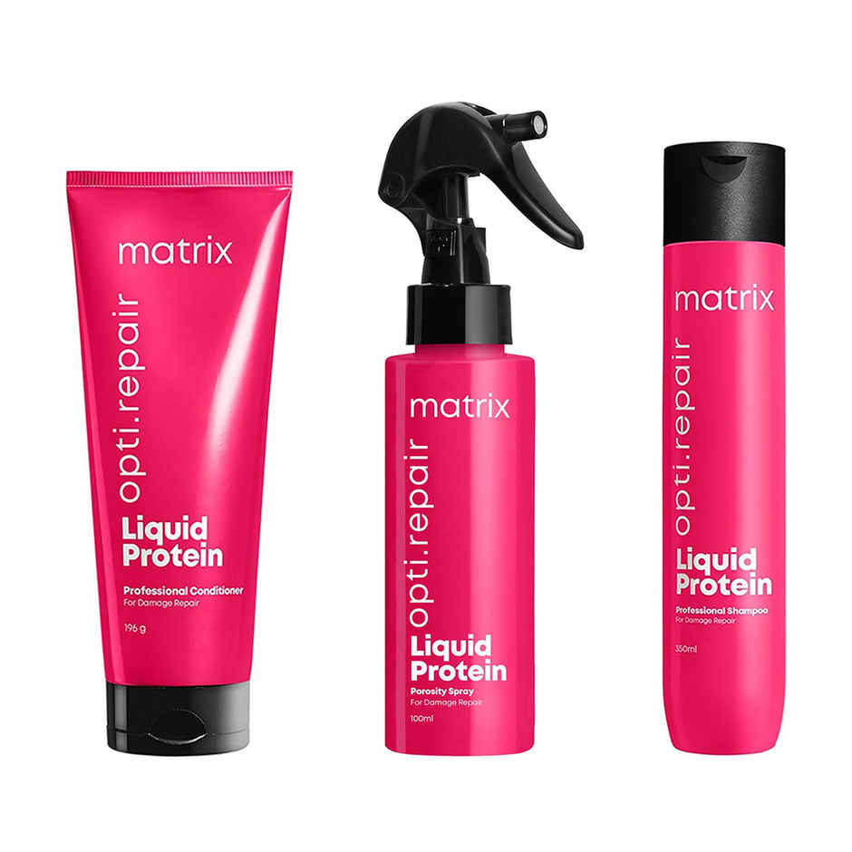 Matrix InstaCure Shampoo, Conditioner, Porosity Spray Combo|Ditch Damage from 1st Use|Paraben-free