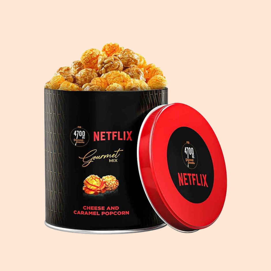 4700BC X Netflix Gourmet Cheese And Caramel Popcorn Small Tin