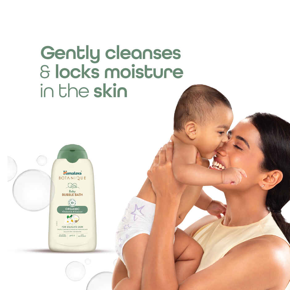 Himalaya Botanique Baby Bubble Bath | Organic | No Tears | Preserves Moisture | Hypoallergenic