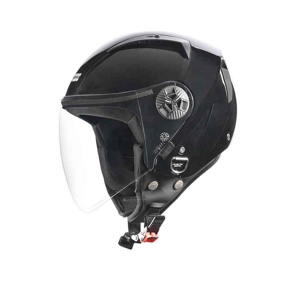 Studds Vogue Isi Certified Open Face Motorcycle Helmet For Men And Women With Visor (Black - L)