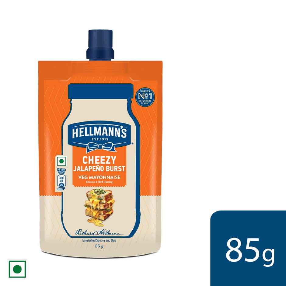 Hellmann'S Cheezy Jalapeno Burst Mayo (85g) & Mccain Variety Pack | No Added Preservatives (550g) Combo 