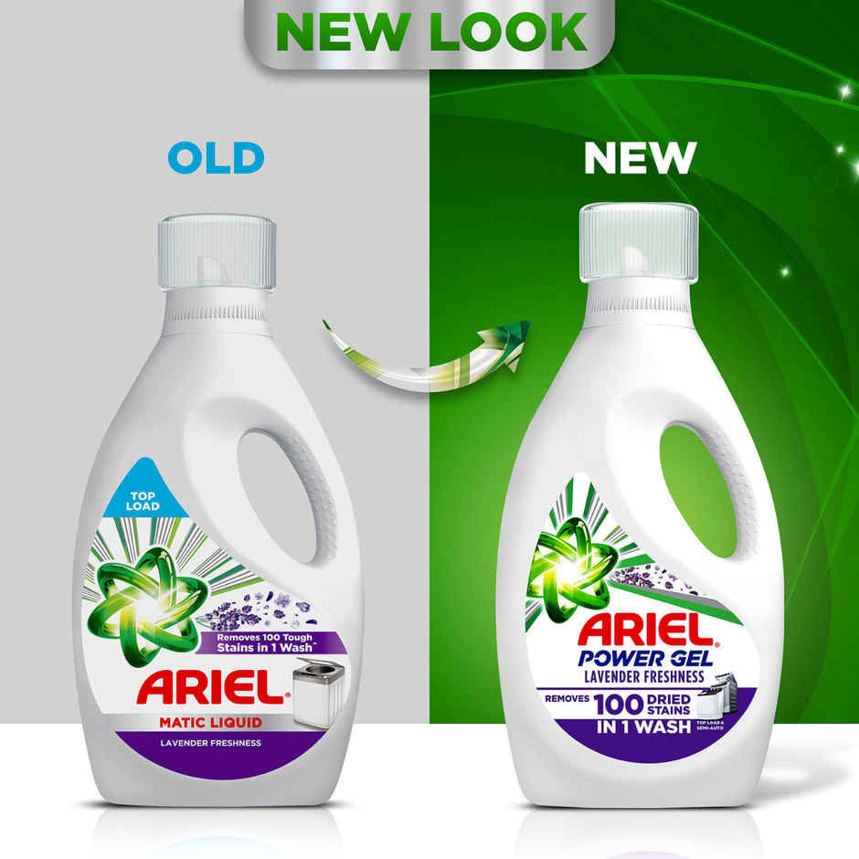 Ariel Lavender Power Gel Liquid Detergent for Top load washing machine