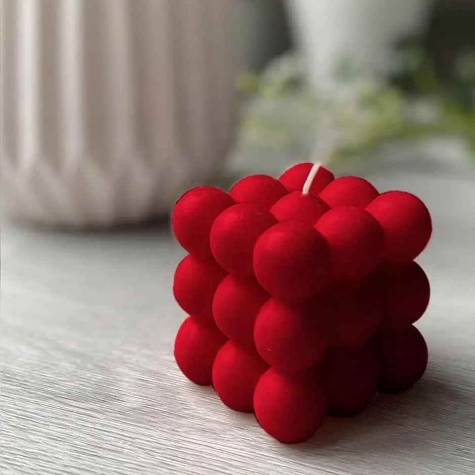 Samsidhi Scented Bubble Candle (Rose)