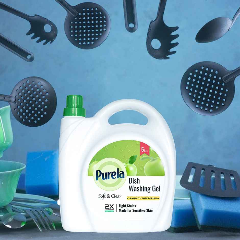 Purela Green Apple Dishwash Liquid Gel
