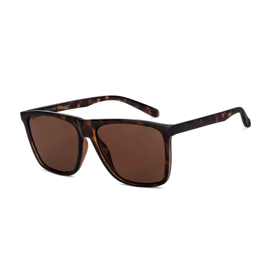 Vincent Chase By Lenskart Unisex Plastic Wayfarer Sunglasses | Brown - L