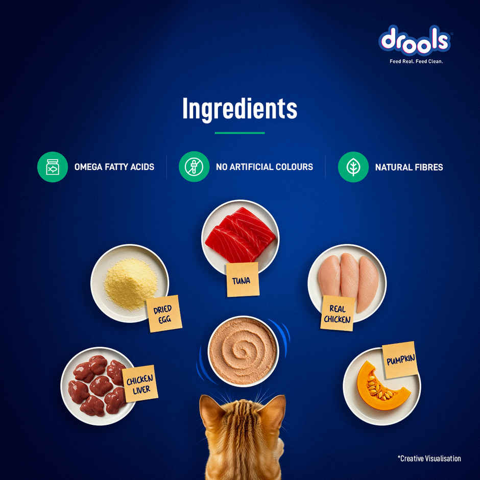 Drools Tuna Mousse Adult Cat Wet Food 80gm