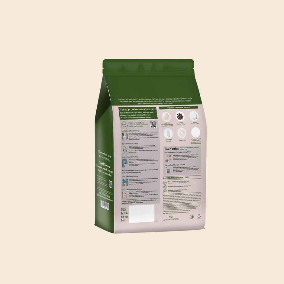 TrueBasics Clean Plant Protein Powder Brown Rice + Pea Protein (Chocolate)