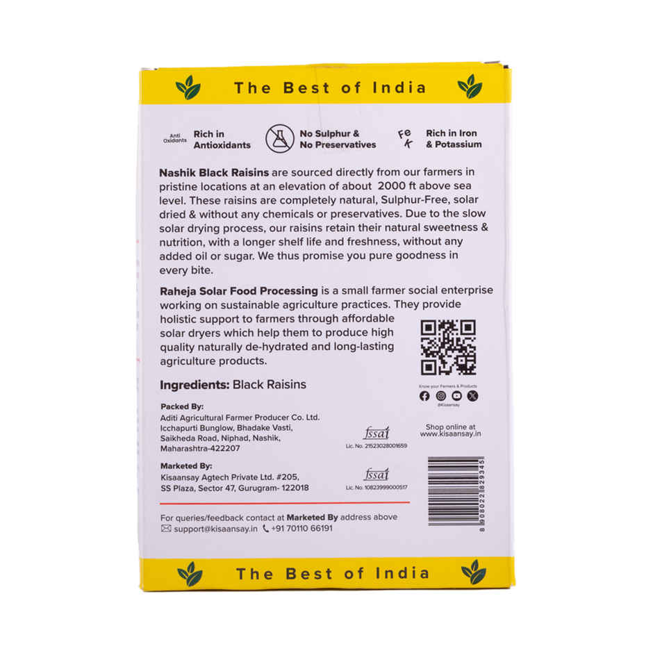 KisaanSay Nashik Black Raisins Combo