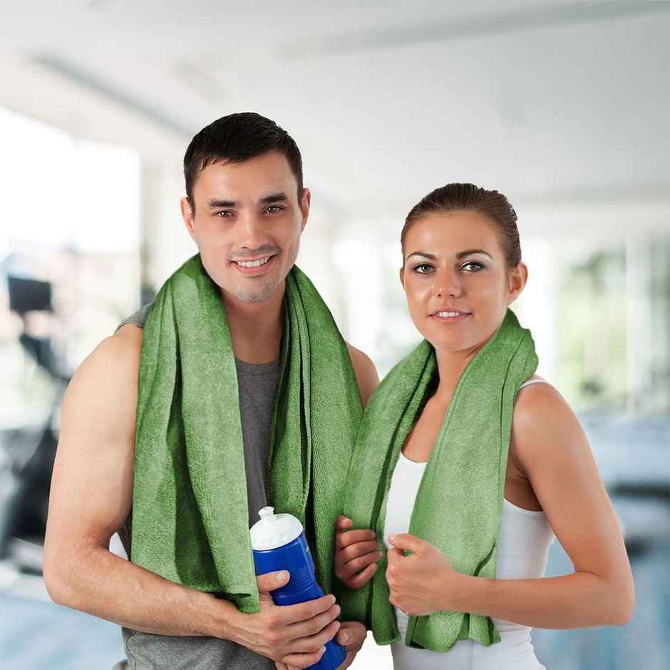 Sassoon Microfiber Gym-Sports Towel | Green | 40 x 60 cm