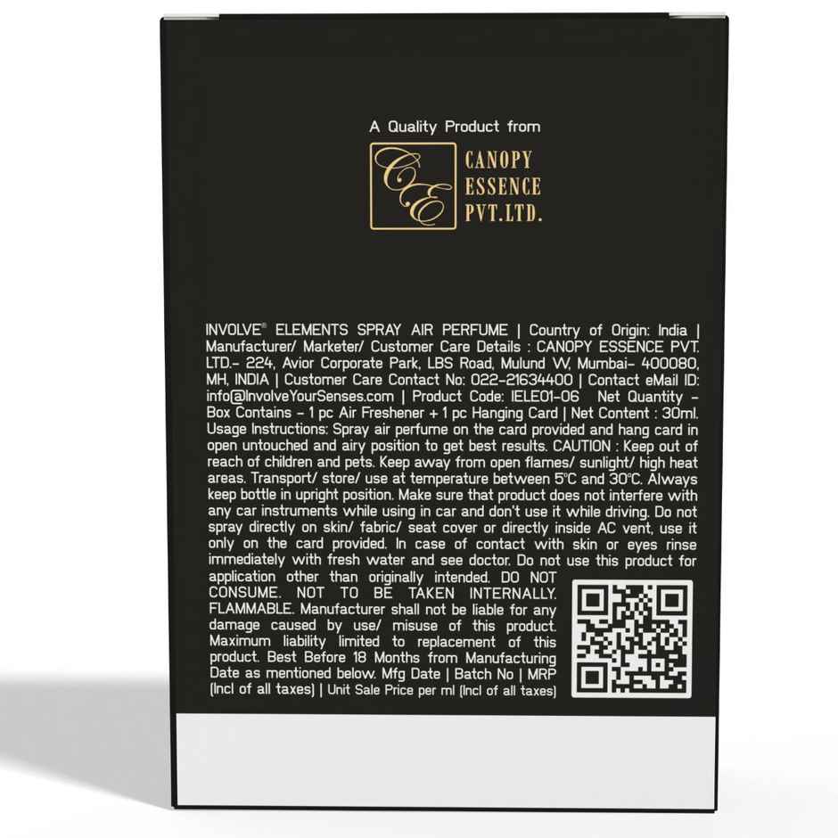 Involve Your Senses Elements Aqua Spray Air Perfume - Iele01