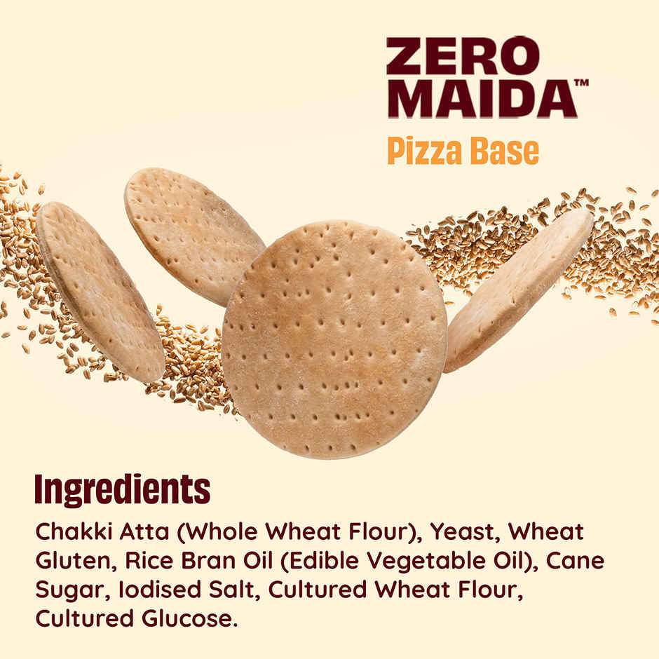 The Health Factory Pizza Base | Zero Maida | Whole Wheat Pizza