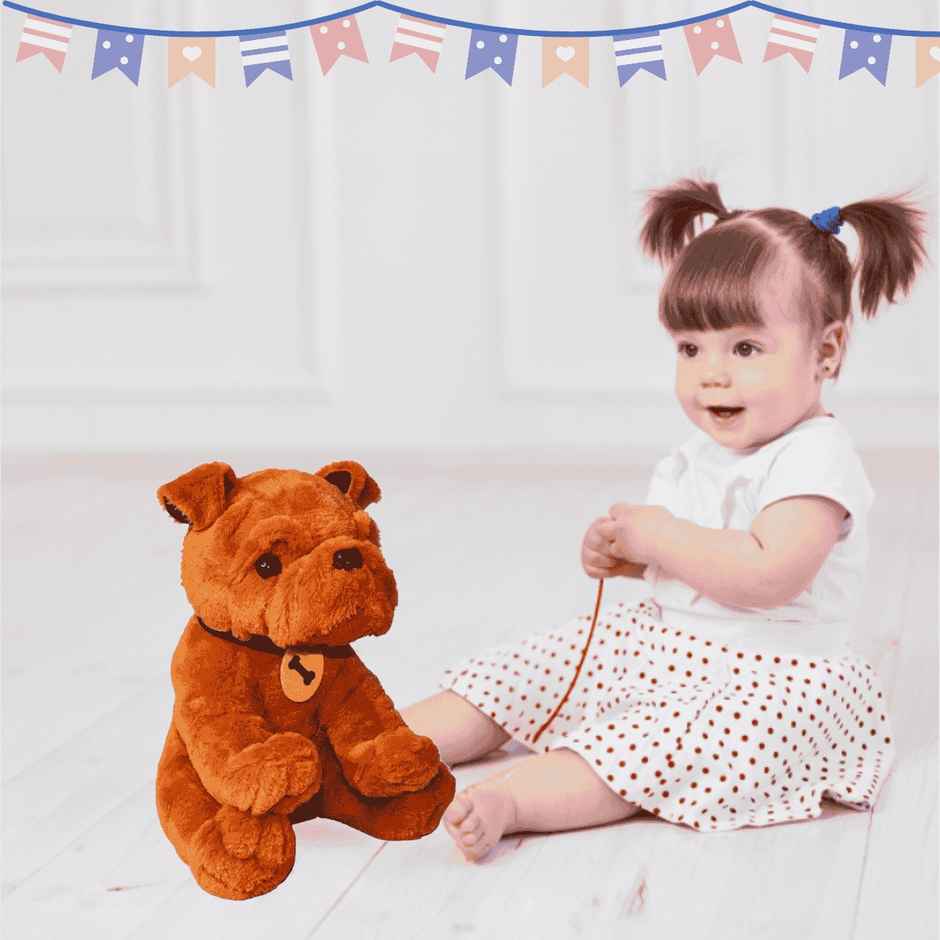 Toytales Puppy Dog|Brown |Stuffed Animal| Plushie| Toys For Baby |Girls Boys |Animal|Soft Toy