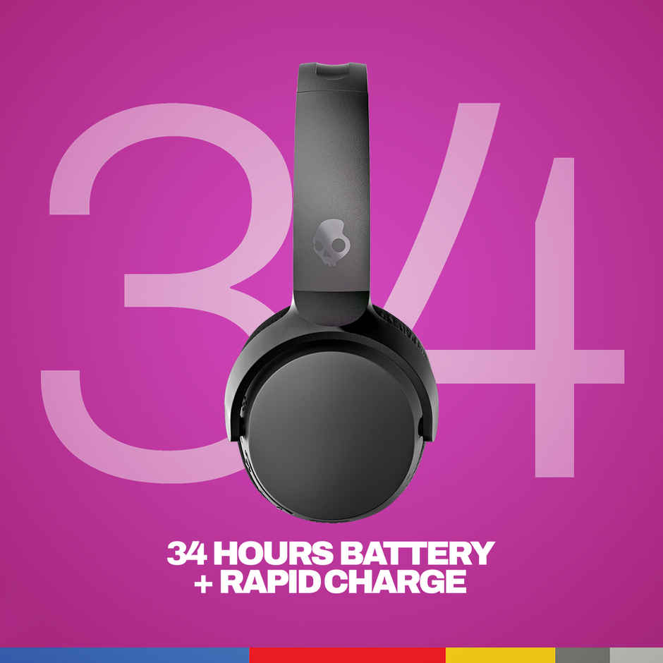 Skullcandy Riff Wireless 2 On-Ear Headphones Black