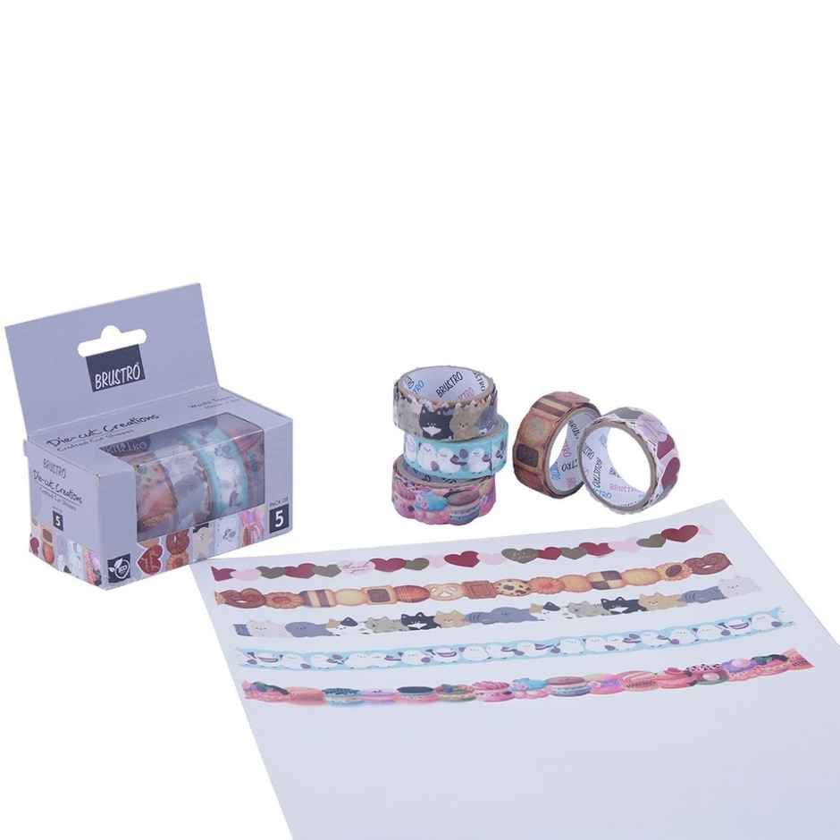 Brustro Die - Cut - Creations Set Of 5 - 15Mmx3M