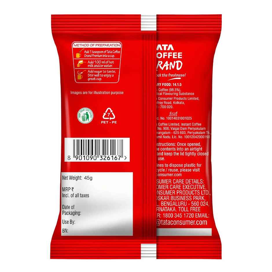 Tata Coffee Grand Premium 100% Coffee Blend Classic Instant Coffee
