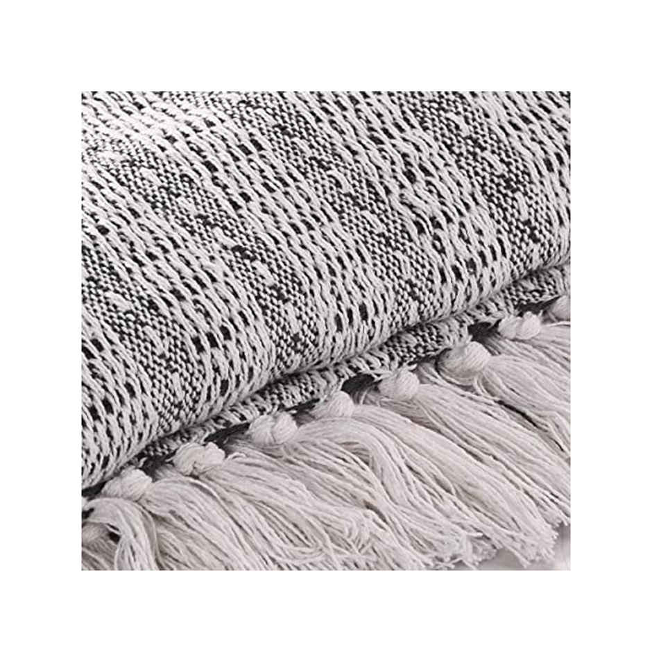 Sashaa World Black Striped Soft & Breathable Throw Blanket