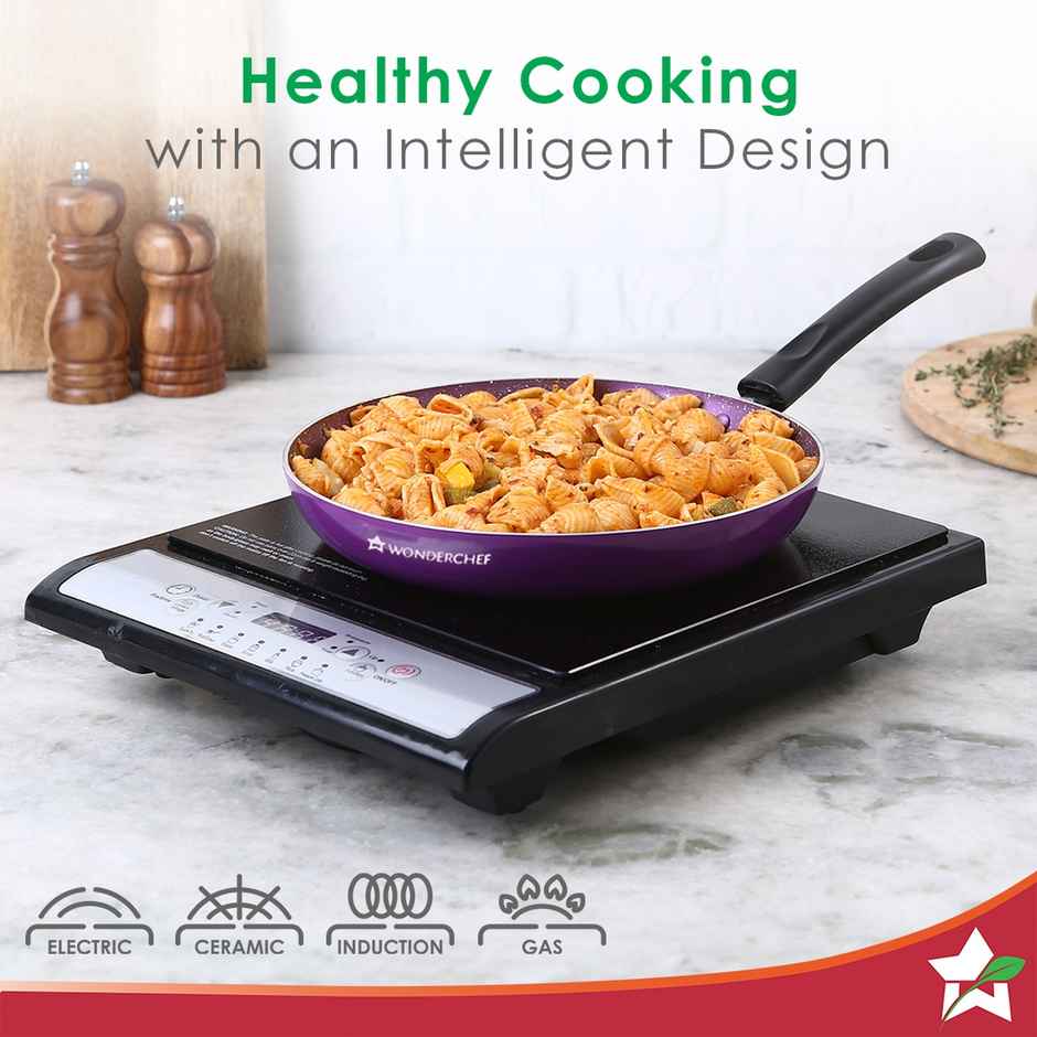 Wonderchef Tivoli Non-stick 4 Pc Cookware Set | Purple