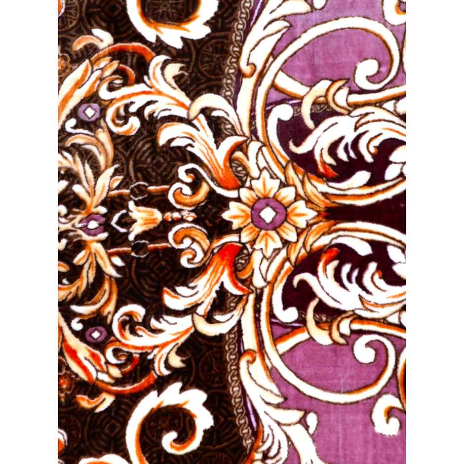 Signature 530 Gsm Polyester Pink Brown Mind Winter Super Soft Double Bed Mink Blanket