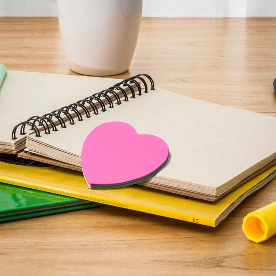 Saya Creative Shape Sticky Notes | Colorful Self-Adhesive Memo Notes for School & Office