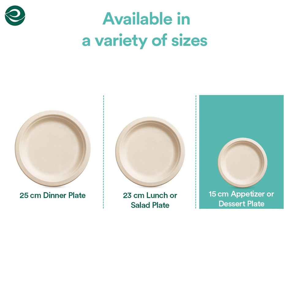 ECO SOUL 6 inch Round | 25 Count | Disposable Plate