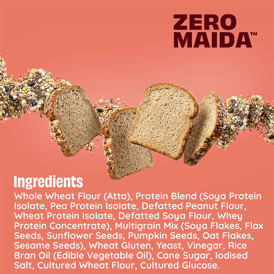 The Health Factory Zero Maida Super Protein Multigrain Bread