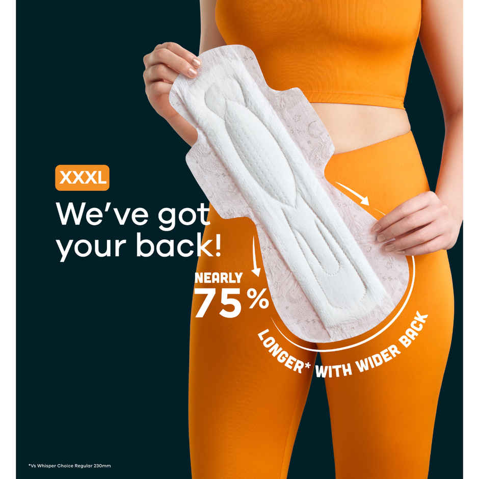 Whisper Bindazzz Nights XXXL Sanitary Pads Combo