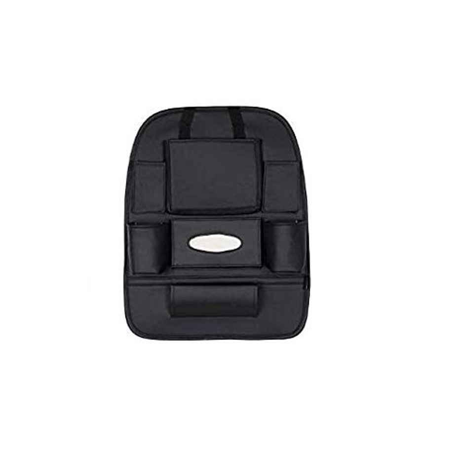 Autofurnish 3D Car Seat Back Multi Pocket Storage Bag Organizer Holder | Black