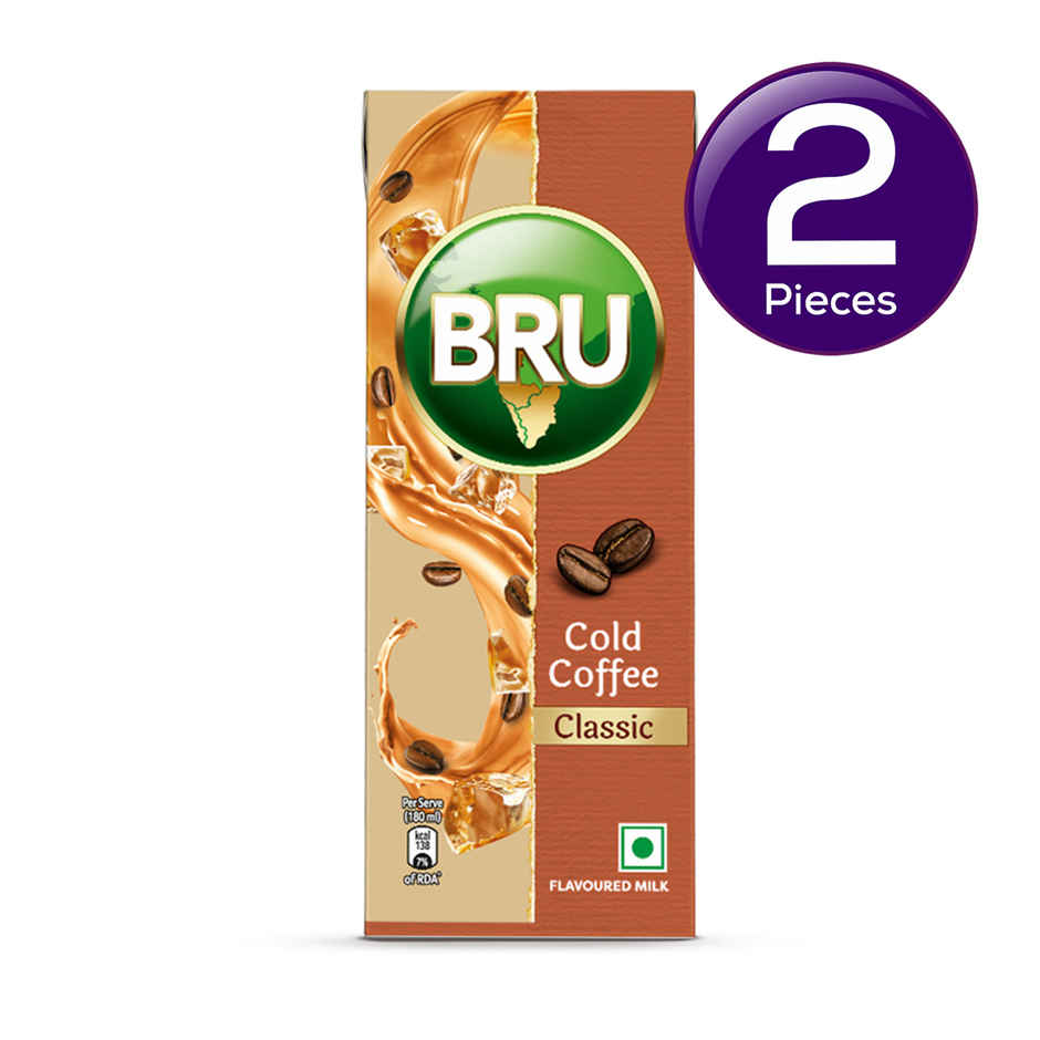 BRU Classic Cold Coffee | Tetra Pack Combo