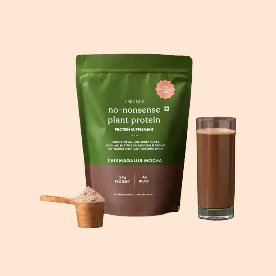 Cosmix No-Nonsense Plant Protein Chikmagalur Mocha, 24g Protein