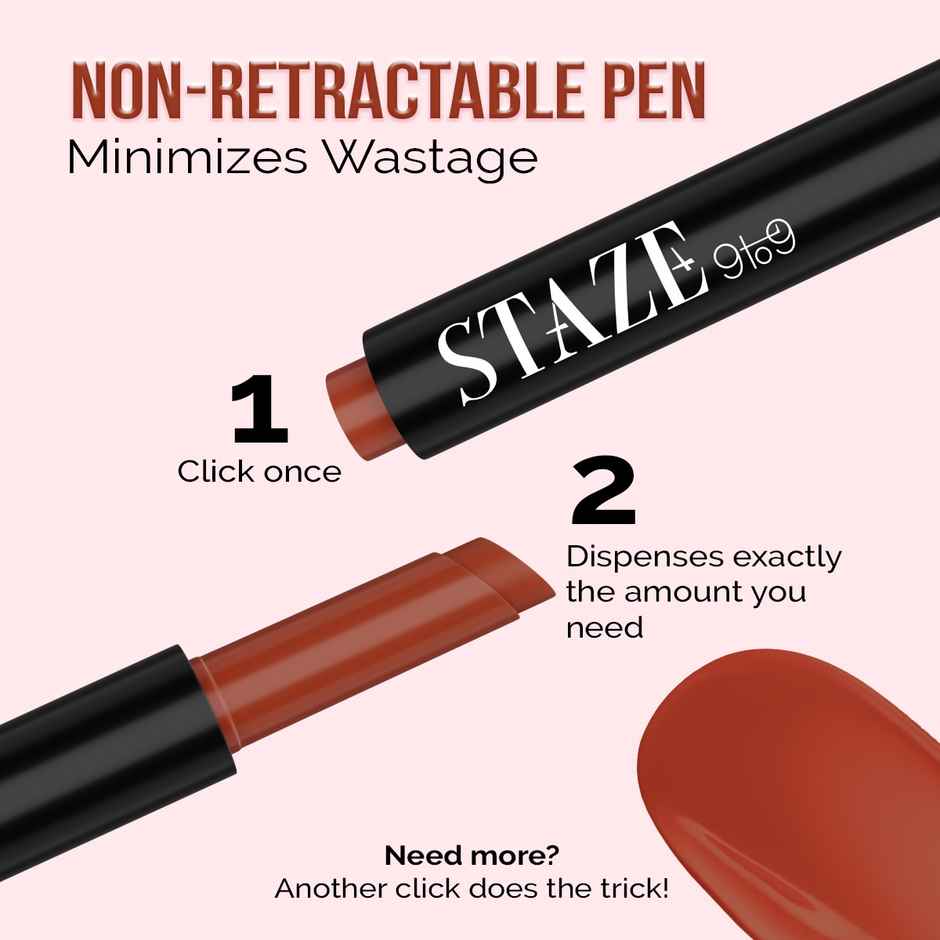 STAZE 9 to 9 Y.U.M.M.Y Lip Gloss Balm | Intense High-Shine Gloss Finish | SPF 15 | Salted Caramel