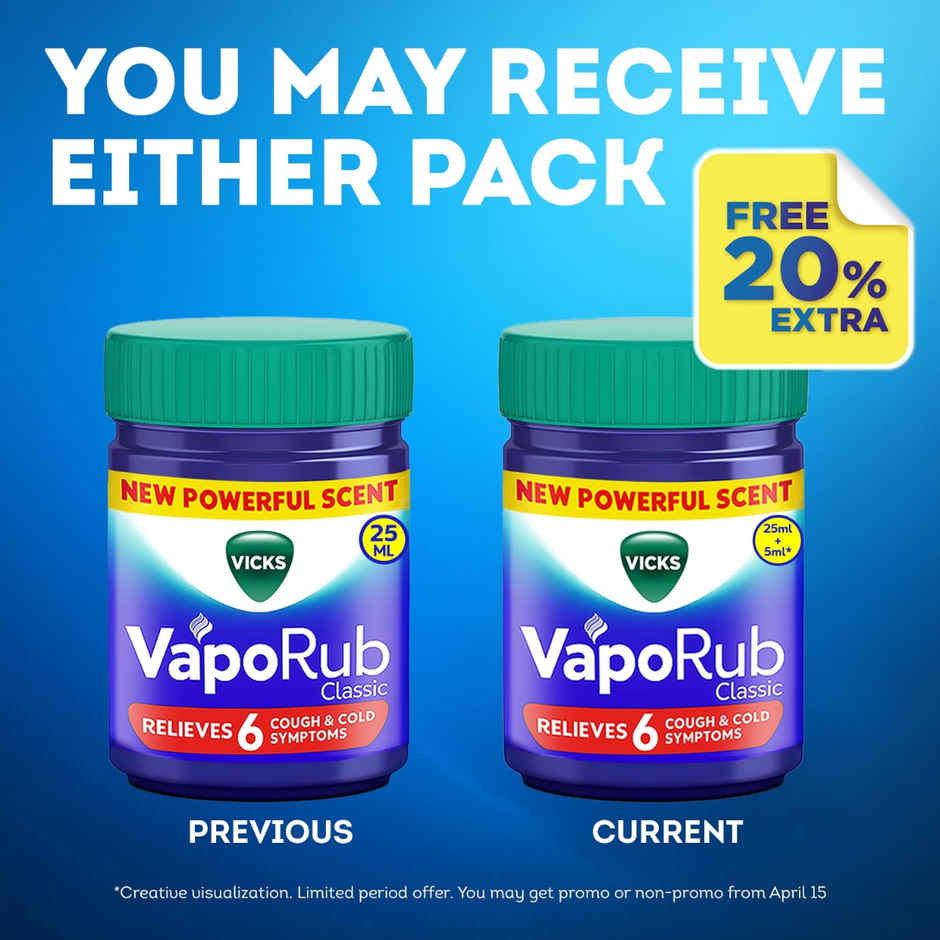 Vicks Vaporub - Relief for Cold, Cough, Congestion