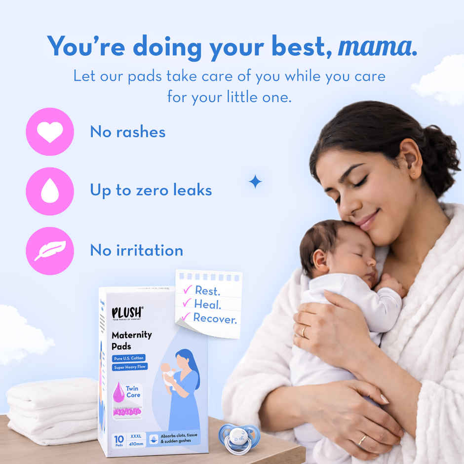 Plush Super Soft Maternity Pads 3XL | Postpartum Bleeding