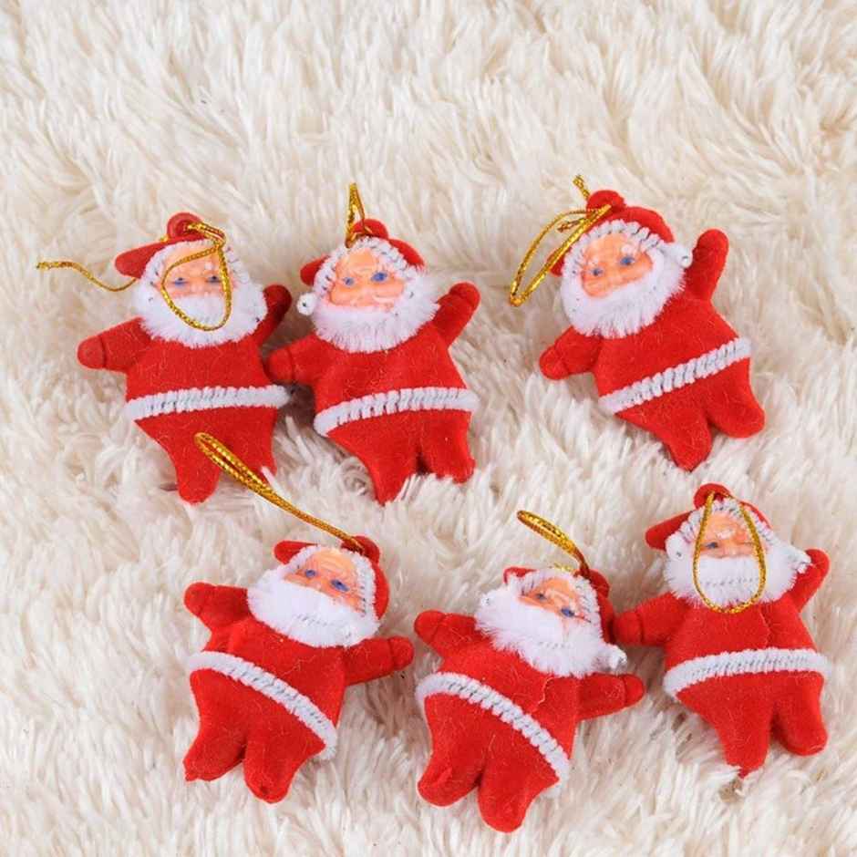 Christmas Santa Tree Decorations | Red | Picfest