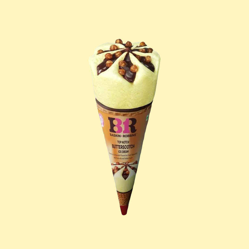 Baskin Robbins Top Notch Butterscotch Ice Cream Cone