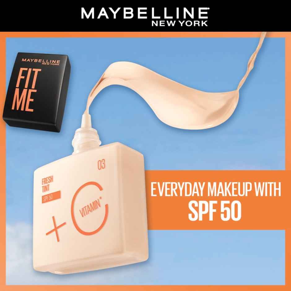 Maybelline Fit Me Fresh Tint With SPF 50 & Vitamin C, Shade 05 | Natural Coverage | Daily Use
