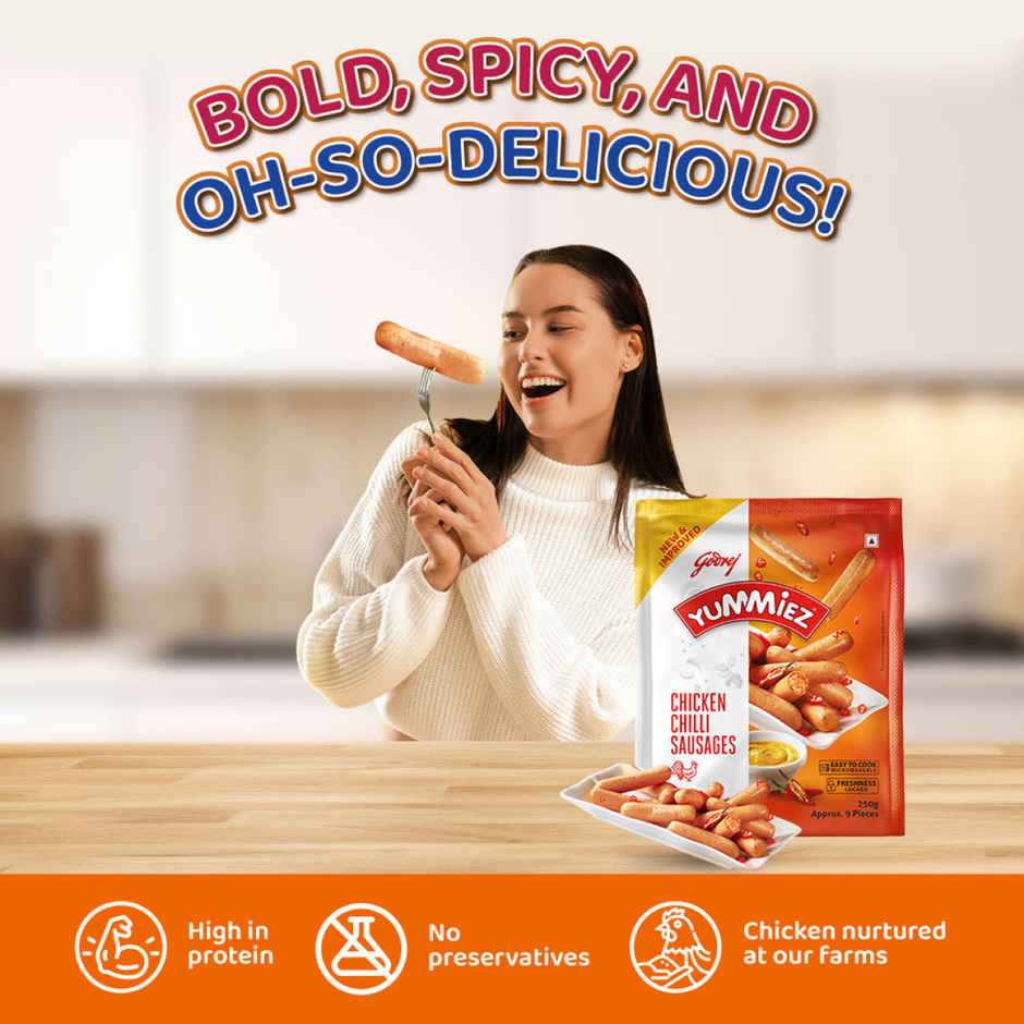 Godrej Yummiez Chilli Chicken Sausages