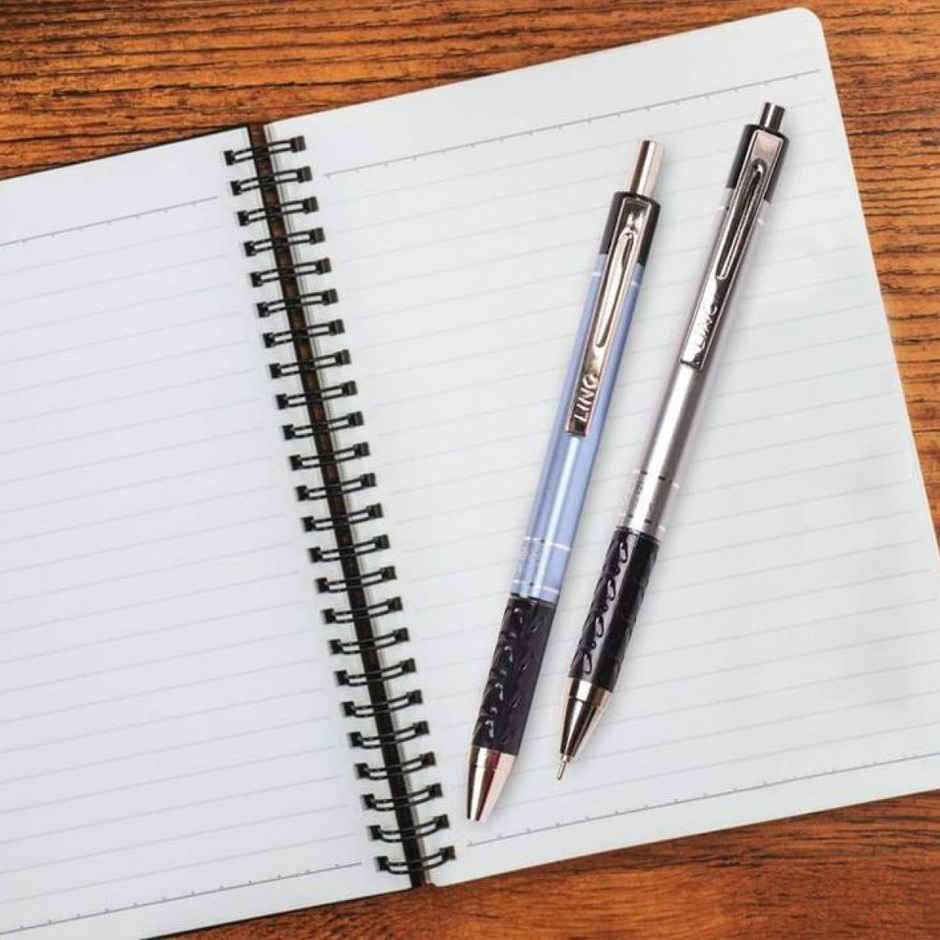 Linc Signetta Ball Pens, 0.7 mm Tip, Blue Ink